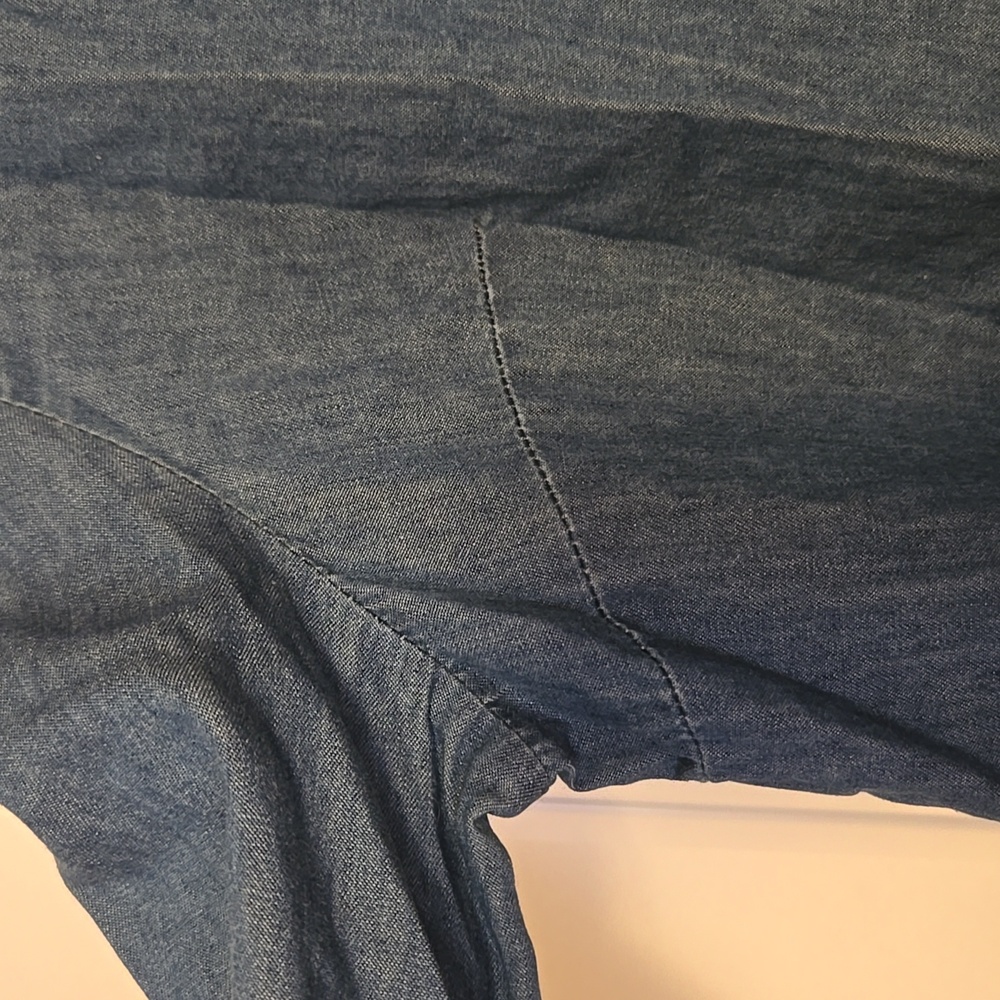 Universal Thread Blue Peplum Blouse - Picture 3 of 6